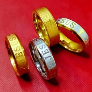 Dayshion Stainless Jesus Ring Unisex Religious Ring For Women Men Gold Jesus Jewellery For Girl