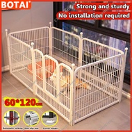 BOTAI Dog cage large size heavy duty Cage Dog ​Size 60x60cm x 6 pcs (Black、White) Dog Kennel Pet Fence Pet Cage expandable dog fence Adjustable Dog Fences Adjustable Dog Cage Dog crate dog playpen dog cage collapsible dog fence indoor dog cage stainless