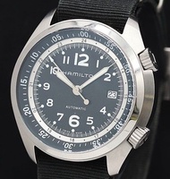 Hamilton Khaki Pilot 軍錶 (絕版, Model no. H764551, Automatic , 25 Jewels, Aluminum Case, 双錶冠 & Made in 