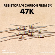 (10 PCS) RESISTOR 1/4W 1/4WATT 47K 47K KILO CF 5% ROHS