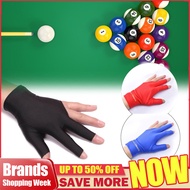 ⚡จัดส่งเร็ว⚡️ ถุงมือข้างซ้ายสนุ๊กเกอร์มืออาชีพสำหรับถุงมือเล่นพูล/บิลเลียดไม้คิวแบบเปิดถุงมือเส้นใยสังเคราะห์ที่ยืดหยุ่นสามนิ้ว