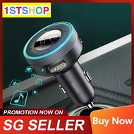 LED FM Transmitter Modulator Auto MP3 Player Bluetooth 5.0 Fast USB Car Charger Aux Radio Ha