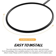 12 Pack Wall Mount Ball Display Ball Storage Ball Rack Ball Holder for Basketball Football Volleybal