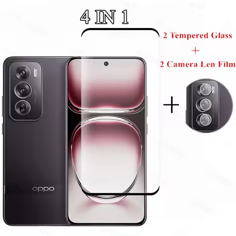 Full Cover Tempered Glass For Oppo Reno 12 Pro Screen Protector Lens Film Oppo Reno 12 Pro 5G Glass 