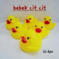 CITCIT Duck 6pc Baby Toys Rubber Duck Toys