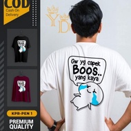 Pentol 04 Gw T-shirt, the Tired of Boss Who Rich, Word T-shirt, Word T-shirt