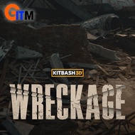KITBASH3D - WRECKAGE | POST-APOCALYPTIC DESTRUCTION 3D ASSET PACK | DIGITAL DOWNLOAD | BLENDER UNITY