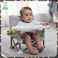 MZM Foldable Baby Seat Booster High Chair - Portable Toddler Booster Seat -Lightweight Easy Travel Folding Booste