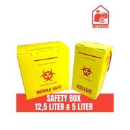 SAFETY BOX MEDICAL WASTE CONTAINER 12.5 LITER & 5 LITER medical waste waste waste safety box infusio