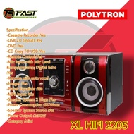 AUDIO SPEAKER CD RADIO COMPO POLYTRON KASET XL 2205