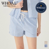 [WHO.A.U] Steve Seersucker Shorts | WHTHF3712F