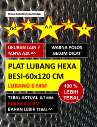 Plat Ram Speaker Hexagonal 60x120
