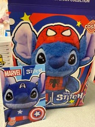 史迪仔 Hottoys cosbi Marvel Stitch 美國隊長公仔