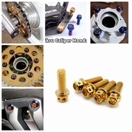 SCREW TITANIUM / GOLD FENDER COVERSET MONOSHOCK FOR YAMAHA Y15 FZ150 R15 LC135 LAGENDA-Z NVX NMAX HO