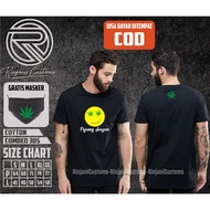 LGN T-SHIRT FREE MASK - 420 T-SHIRT - SMILE WARRIOR LINTING T-SHIRT