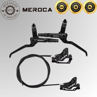 Meroca M4S 4-Piston Hydraulic Disc Brake Set Split Type Oil Hose Mountain Bike Hybrid Bicycle Front 