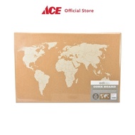 Cork Board Peta Dunia Pin Board Papan Display Soft Board Alat Presentasi Perlengkapan Kantor Mading 