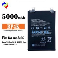 『全球購』適用於小米Poco X5 Pro 5G/紅米Note12Pro手機電池BP4K內置板批發