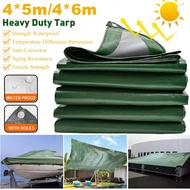 Waterproof Heavy Duty Tarp 4*5M/4*6M Tarp Cover Sunscreen Multipurpose Protective Cover Outdoor Larg