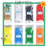 YOLAN 100pcs Cable Tag Plastic Label Tag Labels Markers Mesh Wire Marker Colorful Tag