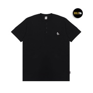 HOOLIGANS Henry Henley T-Shirt - Black