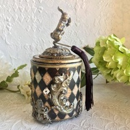 Brown jewelry box,Box Alice in Wonderland,Cheshire cat Storage,Mad Hatter box