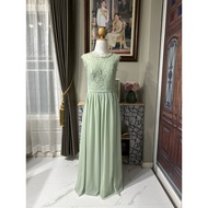 Long Evening Dress (Size XL) Pastel Green (AZAZIE) Second Hand