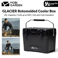 Mobi Garden GLACIER Rotomolded Cooler Storage Box 25L Camping Food Drink Ice Container Cold upto 84H