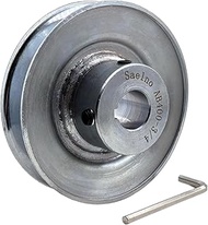 Saelno AB400-3/4 Single Groove Web Sheaves, v Belt Pulley 3/4 inch bore 4" OD,Motor Pulley Carbon St