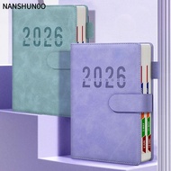 NANSHUN0O 2026 Schedule Book, A5 Efficiency Manual Notebook,  English Time Management 365 Day Planne