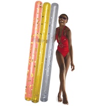 POZA Inflatable Pool Noodles - Premium Jumbo Pool Noodles in Gold, Rose Gold, and Silver, Sparkly Co