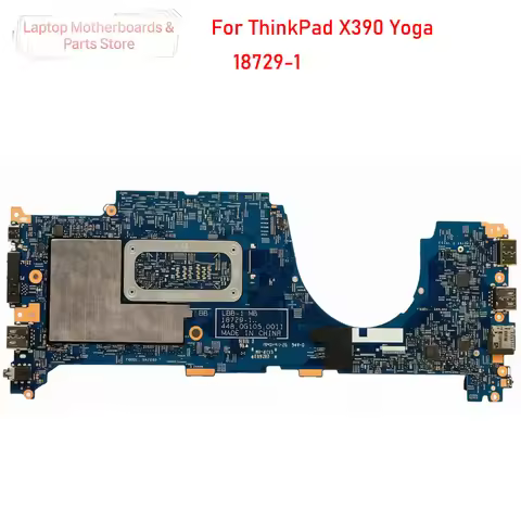 18729-1 Laptop Motherboard For Lenovo for ThinkPad X390 Yoga with CPU i5-8265 i5-8365 i7-8565 i7-866