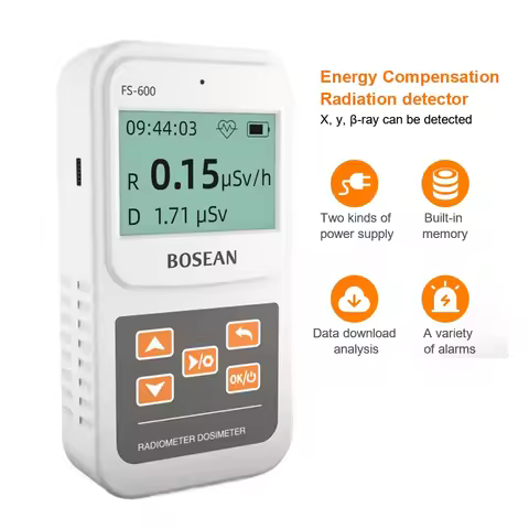 Geiger Counter Nuclear Radiation Detector X-ray R Hard β Ray Detector Handheld LCD Radioactive Teste