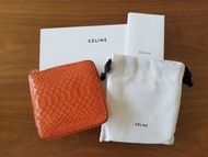 Celine Orange Python Bill-fold Wallet 蛇皮銀包