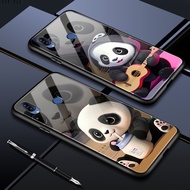 VIVO Y71 Y75 Y76 Y79 Y72 Y52 V7 Plus Y81 Y81i Y67 Y78 Plus 5G For Phone Case Soft Casing 3D Panda Full Cover Shockproof Cases