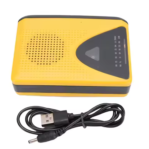 Retro Cassette Player Portable AM FM Radio Built in Mic Tape Recorder with Large Speaker and Headpho
