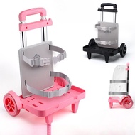 Six-Wheel Net Pocket Rack Waterproof Primary School Students Universal Silent Stair Climbing Trolley