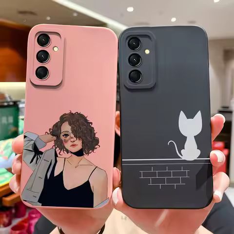 For Samsung Galaxy M23 M33 M35 M53 5G Case Fashion Sweet Girl Silicone Soft Phone Cover For SamsungM