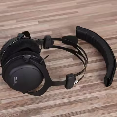 NULLKEAI Velvet Replacement Parts for Beyerdynamic mmx300 mmx-300 Earpads Headband Earmuff
