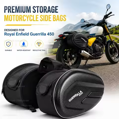 For Royal Enfield Guerrilla 450 2024-2026 2PCS Motorcycle Pannier Bags Luggage Saddle Bags Side Stor