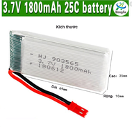 Pin 3.7v 1800mah Pin và sạc usb Lipo JST có mạch bảo vệ đồ chơi máy bay