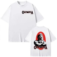 Fitness Mr Olympia Graphic T-Shirt Street Fashion Short Sleeve Men Women Loose Cotton