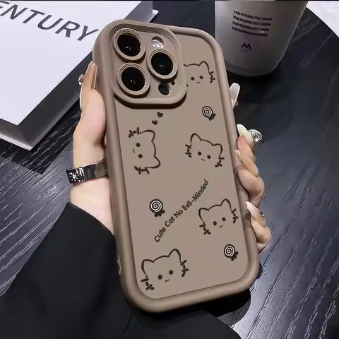 Cute Cat Phone Case For Samsung Galaxy Jump3 Buddy 3 Quantum 4 5 A51 A71 A52S A52 M12 F12 F14 M14 So