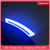 ChicAcces 2Pcs Car Wheel Eyebrow Universal Anti-collision Reflective Warning Glossy Car Fender Protector Wheel Arch Mouldings Sticker Vehicle Supplies