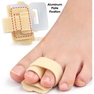 Buddy Toe Splint with Metal Plate | Bunion & Overlapping Toe Corrector | Adjustable Support Strap