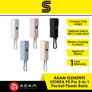 ADAM ELEMENTS VIONTA P5 Pro 5-in-1 Pocket Power Bank 5000mAh