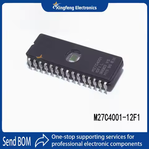 5-10pcs M27C4001-12F1 27C4001 IC UV 4Mbit 100ns 32C-DIP 4 Mbit (512KB X 8) UV EPROM And OTP EPROM Me