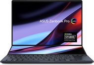 ASUS Zenbook Pro 14 Duo 14.5” 16:10 Touch Display, 120Hz Refresh Rate, ScreenPad Plus, Intel i9-13900H CPU, NVIDIA® Geforce RTX 4060, 32GB RAM, 1TB SSD, Windows 11 Home, Tech Black, UX8402VV-PS96T