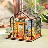 【PPXD】Flower House Miniature 3D DIY House Kit DIY Miniature Doll House DIY Doll House DIY Model Hous