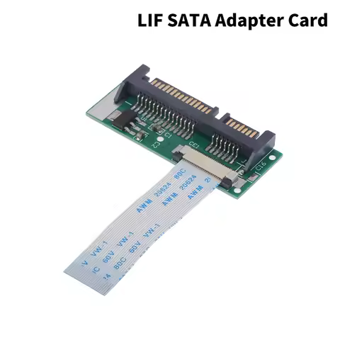1PC 1.8inch LIF to 2.5inch SATA 24 PIN SATA LIF Connector PCB Adapter for Mac 24 Pin ZIF to 22 Pin S